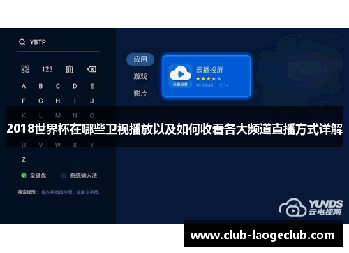 2018世界杯在哪些卫视播放以及如何收看各大频道直播方式详解 2018世界杯在哪些卫视播放以及如何收看各大频道直播方式详解